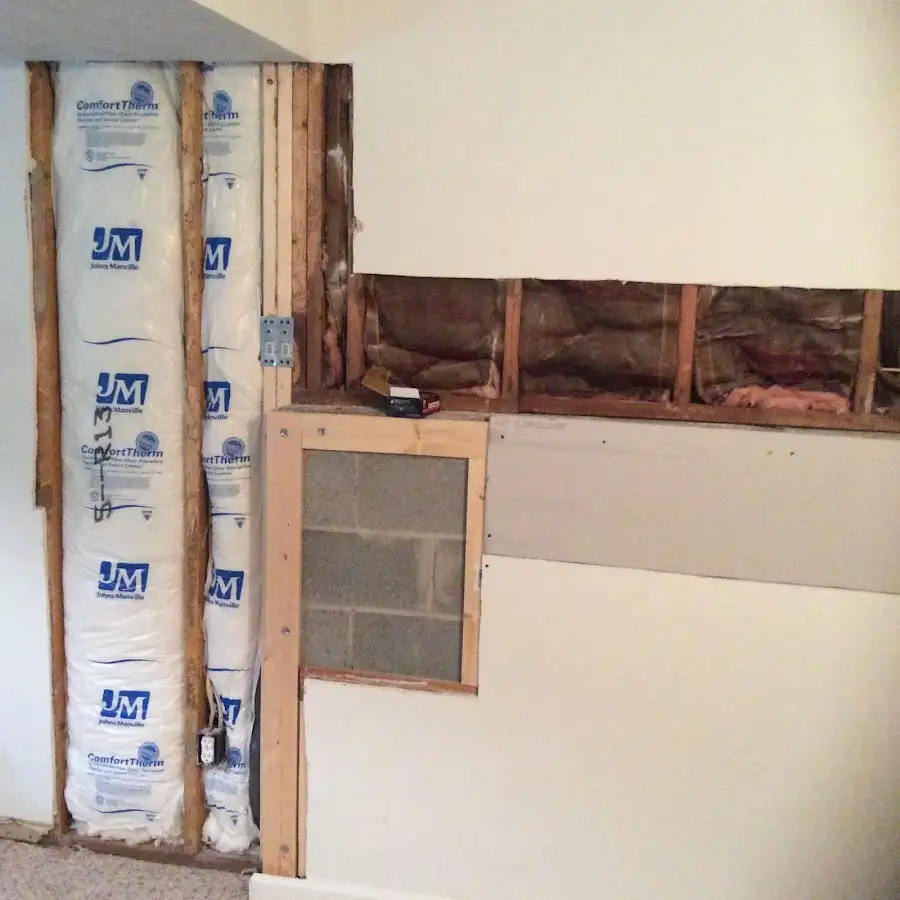 Wall insulation replacement during Contents Cleaning & Restoration in Lake in the Hills